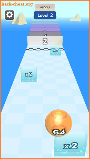 Rolling Ball 2048 screenshot