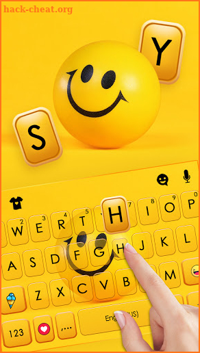 Rolling Happy Emoji Keyboard Background screenshot