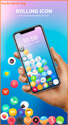 Rolling Icon - 3D Live Wallpaper & Launcher 2020 screenshot