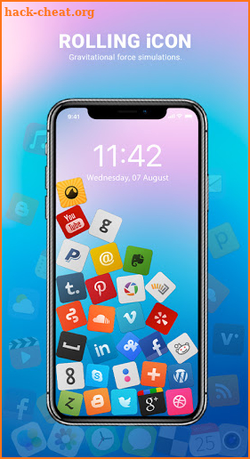 Rolling Icon - 3D Live Wallpaper & Launcher 2020 screenshot