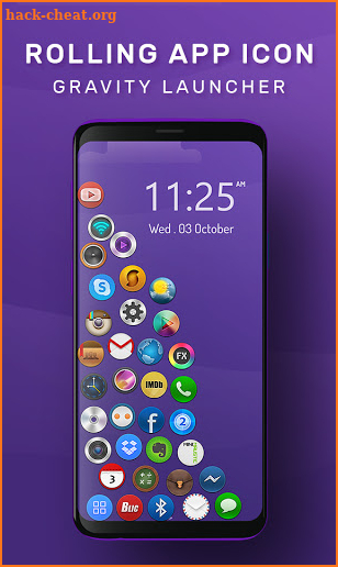 Rolling Icon Launcher - 3D Launcher screenshot