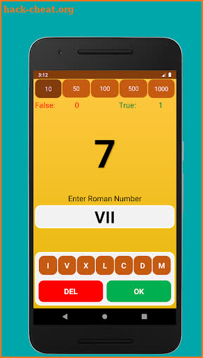 Roman Numbers Learning and Quiz screenshot