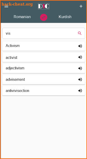 Romanian - Kurdish Dictionary (Dic1) screenshot