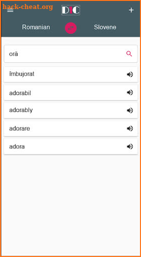 Romanian - Slovene Dictionary (Dic1) screenshot