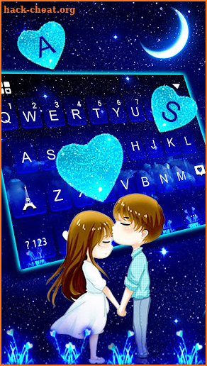 Romantic Couple Keyboard Theme screenshot