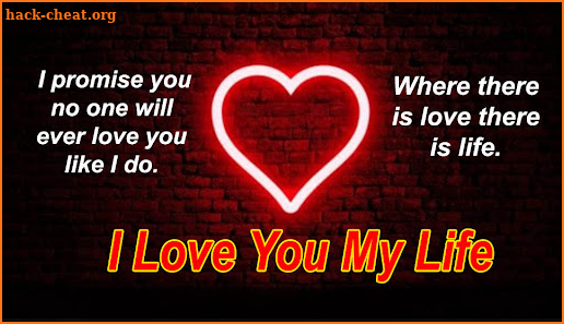 Romantic love messages images screenshot