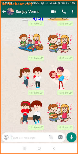 Romantic Love Stickers For WhatsApp WAStickerApps screenshot