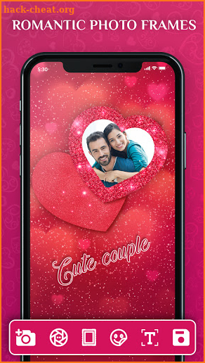 Romantic Photo Editor : Love Photo Frames screenshot