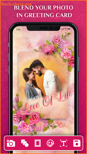 Romantic Photo Editor : Love Photo Frames screenshot