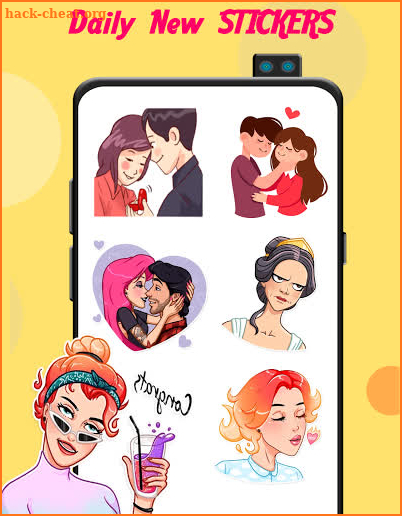 Romantic Stickers for Whatsapp - love WAStickerApp screenshot