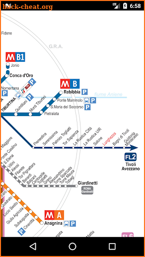 Rome Metro Map Free Offline 2018 screenshot