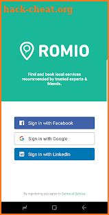 Romio screenshot