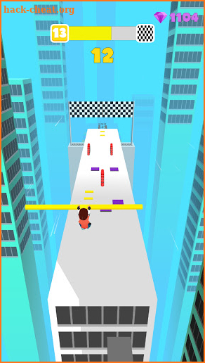 roof rush rails 3d-fat pusher giant roof Slide run screenshot