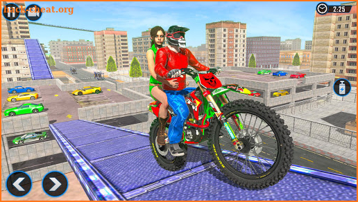 Rooftop Bike Driving Simulator : Bike Taxi Games screenshot