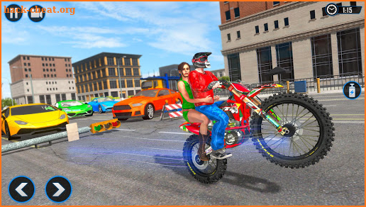 Rooftop Bike Driving Simulator : Bike Taxi Games screenshot