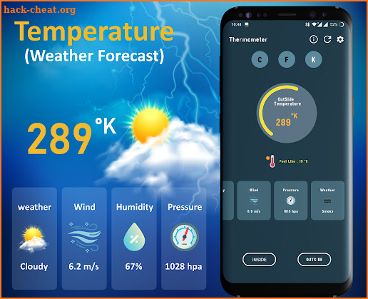 Room Temperature Thermometer screenshot