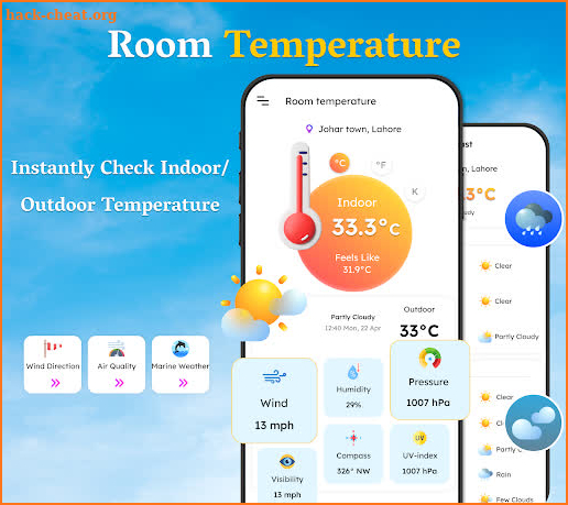 Room Temperature, Thermometer screenshot