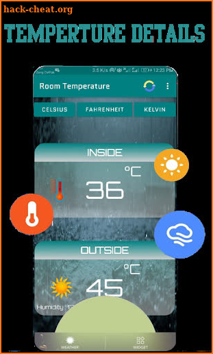 Room Temperature Thermometer - Meter screenshot