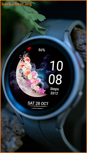 RoooK Digital Flower Watchface screenshot