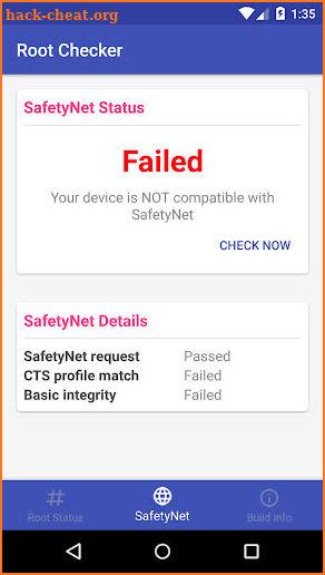 Root and SafetyNet Checker screenshot