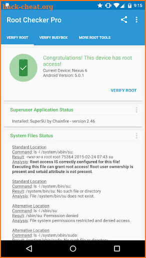 Root Checker Pro screenshot