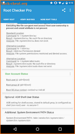 Root Checker Pro screenshot