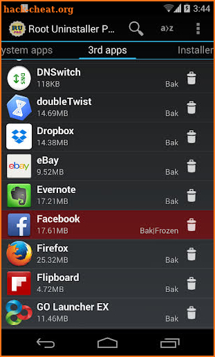 Root Uninstaller Pro screenshot