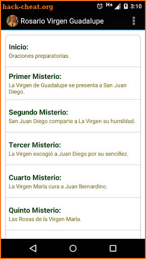 Rosario Virgen Guadalupe screenshot