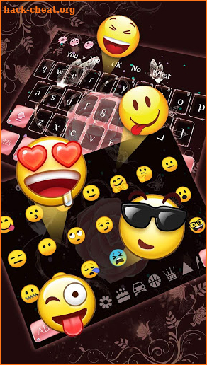 Rose Butterfly keyboard screenshot