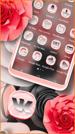 Rose Flower Beautiful Launcher Theme screenshot