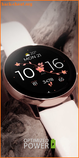 Rose Flower Digital Watch Face screenshot