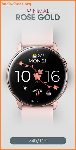 Rose Flower Digital Watch Face screenshot