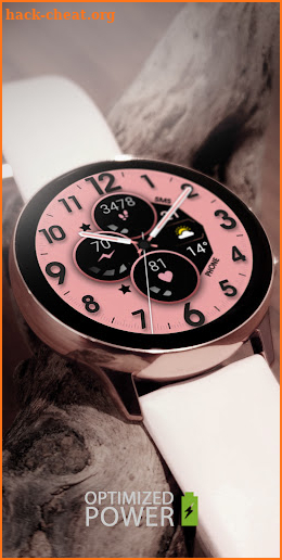 Rose Gold Analog Watch Face screenshot