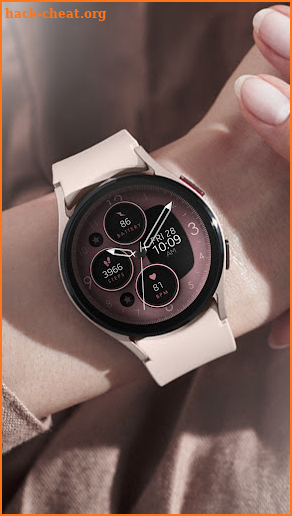 Rose Gold Analog Watch Face screenshot