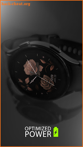 Rose Gold Flowers 2 watch face screenshot