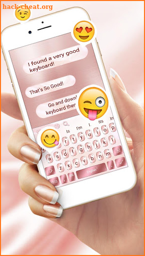 Rose Gold Keyboard For Phone 8 screenshot