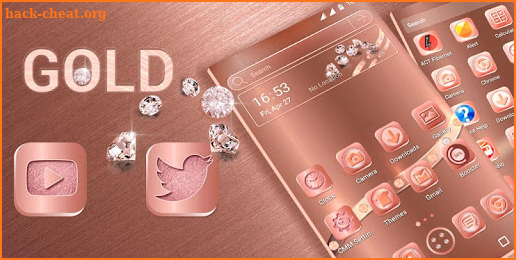 Rose Gold Launcher Theme screenshot