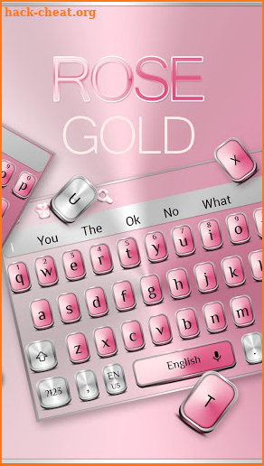 Rose Gold Metal Keyboard screenshot