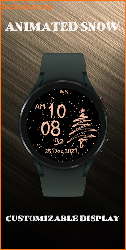 Rose gold snow watch screenshot