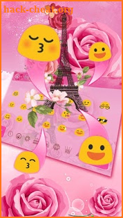 Rose Paris Effiel Tower Keyboard screenshot