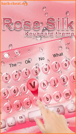 Rose Silk Keyboard Theme screenshot