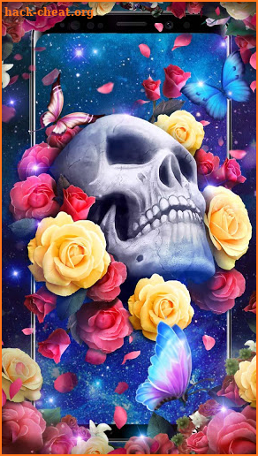 Rose Skull Live Wallpaper screenshot