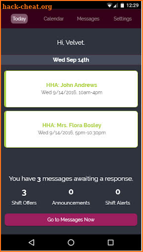 Rosemark Caregiver Mobile screenshot