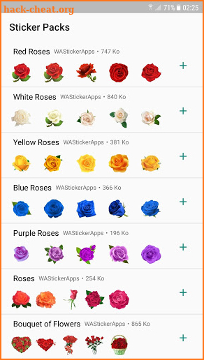 Roses Stickers For WhatsApp screenshot