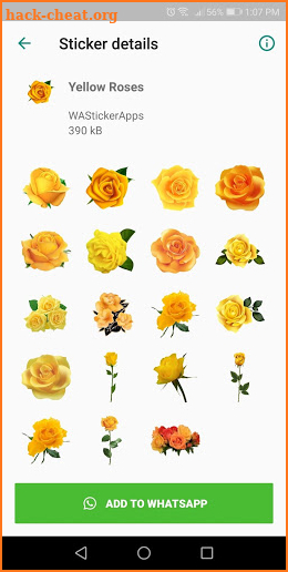 Roses Stickers  (WAStickerApps) screenshot