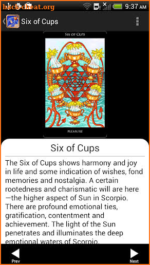 Rosetta Tarot screenshot