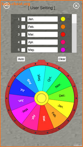 Rotating roulette (Decision roulette), spin wheel screenshot