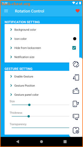 Rotation Control - Floating Rotation Control screenshot