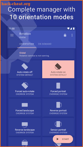 Rotation | Orientation Manager screenshot