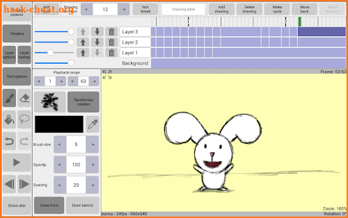 RoughAnimator - animation app screenshot